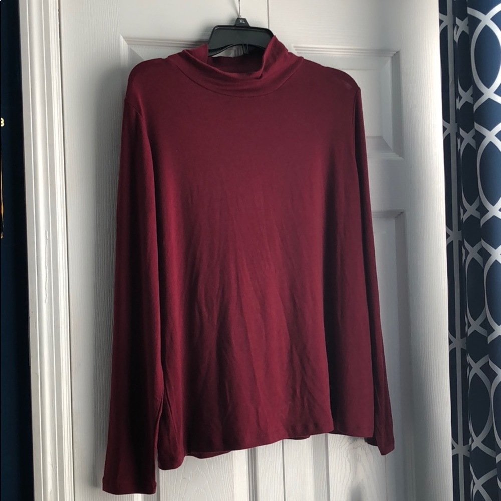Burgundy long sleeve sweater